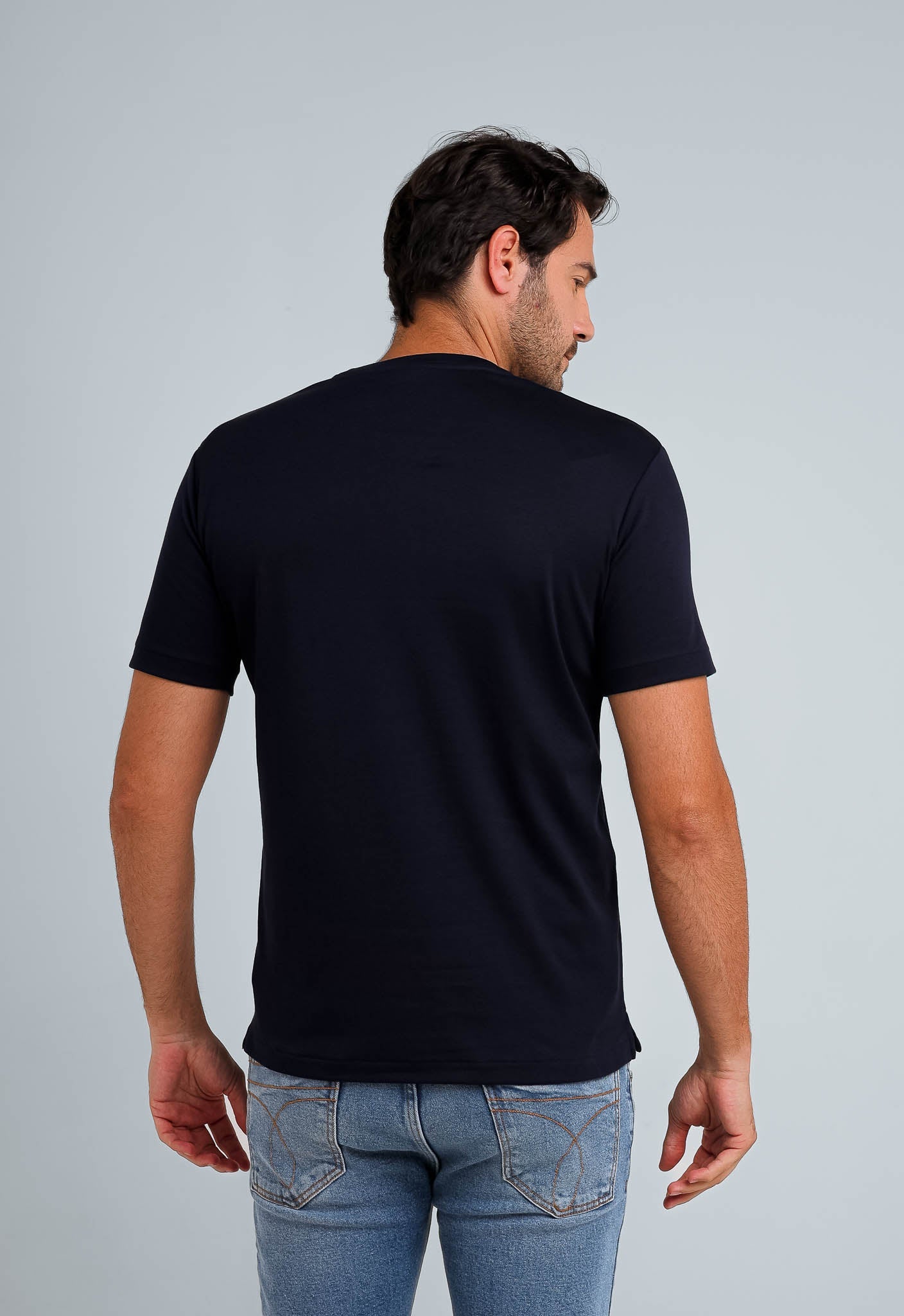 Camiseta Dom Henrico Pima Interloque Gola Diferenciada - Henri Store