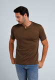 Camiseta Dom Henrico Pima Interloque Gola Diferenciada - Henri Store