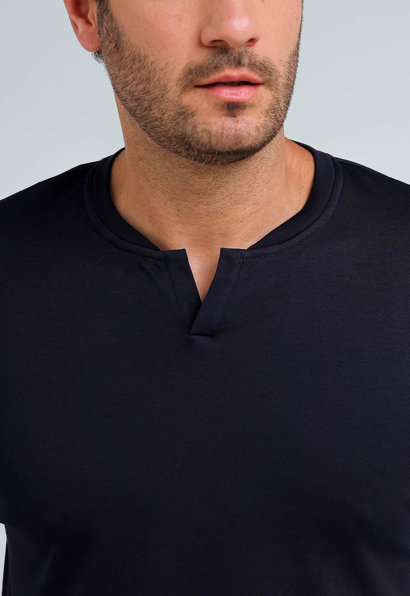 Camiseta Dom Henrico Pima Interloque Gola Diferenciada - Henri Store