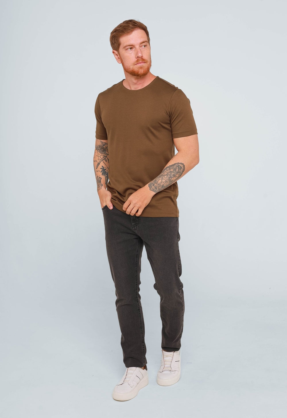 Camiseta Dom Henrico Pima Interloque Gola Slim - Henri Store