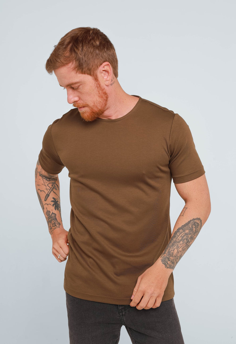 Camiseta Dom Henrico Pima Interloque Gola Slim - Henri Store