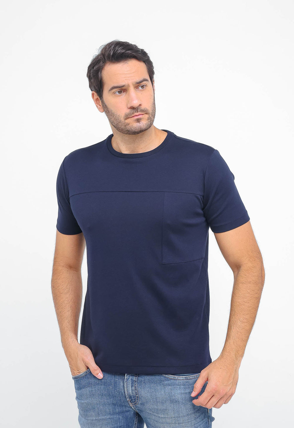 Camiseta Dom Henrico Recorte Frontal Interloque Pima - Henri Store