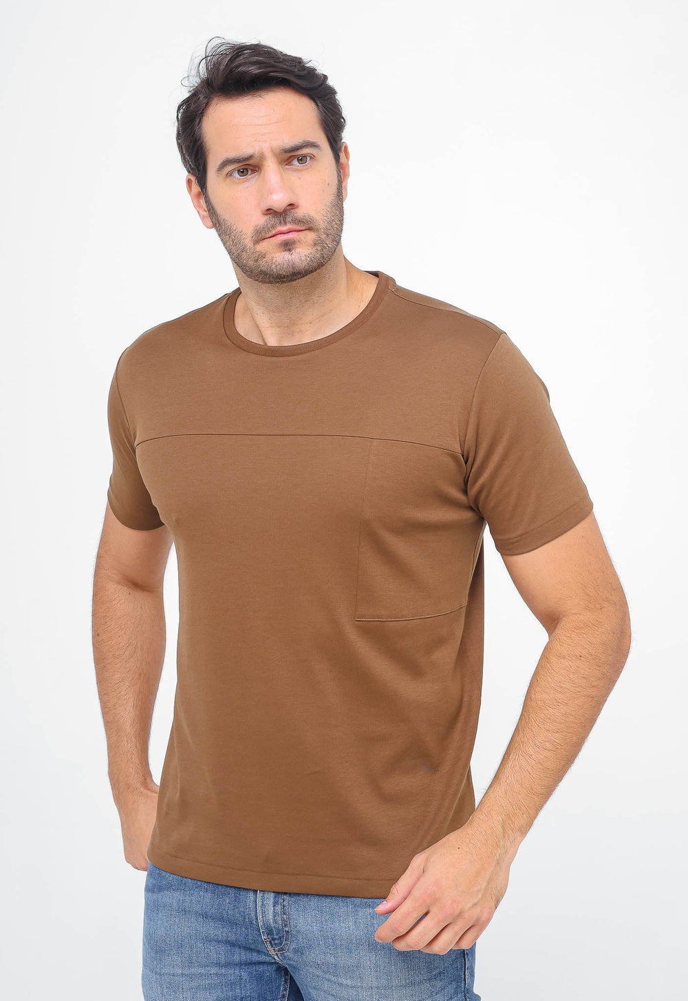 Camiseta Dom Henrico Recorte Frontal Interloque Pima - Henri Store