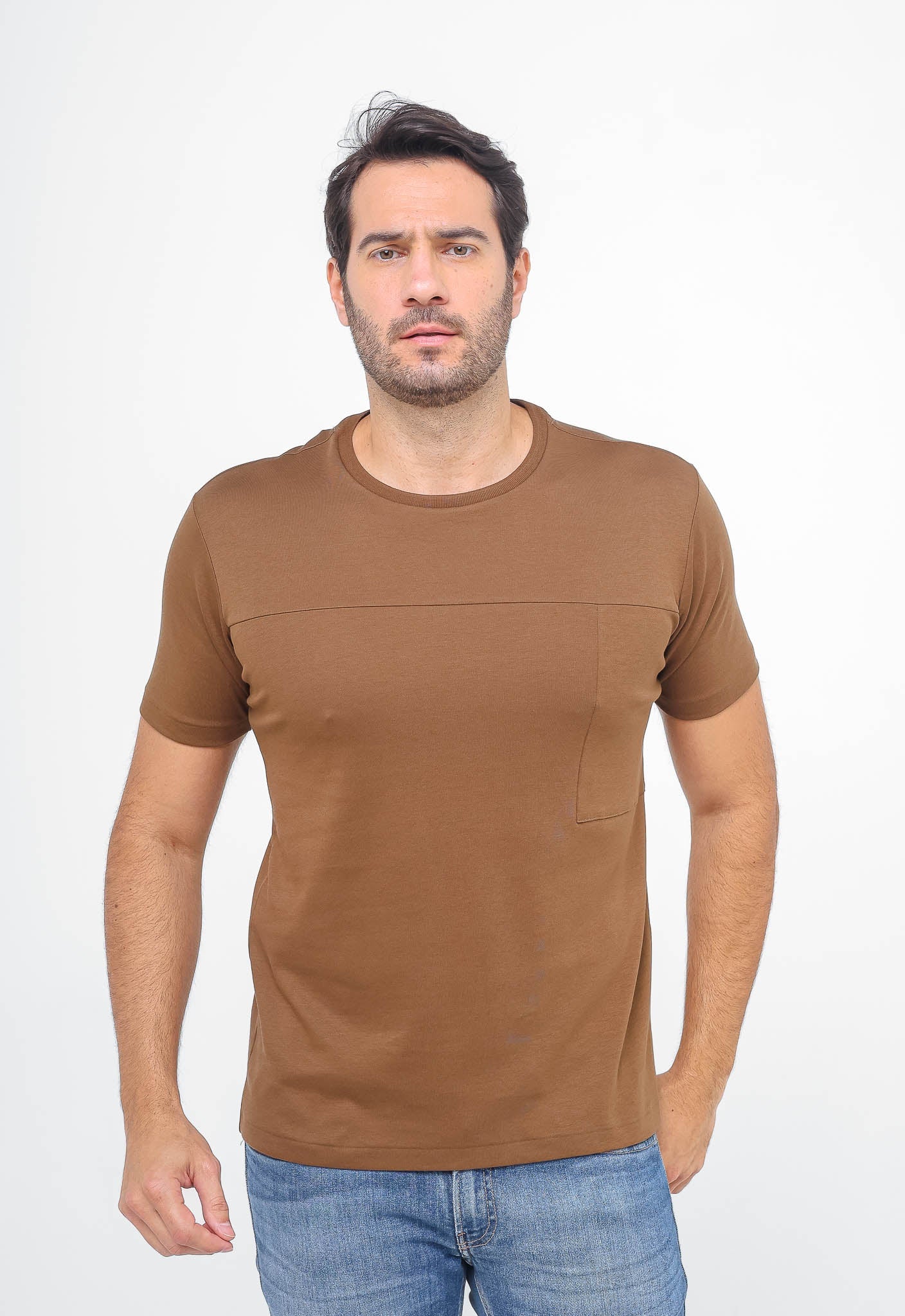 Camiseta Dom Henrico Recorte Frontal Interloque Pima - Henri Store