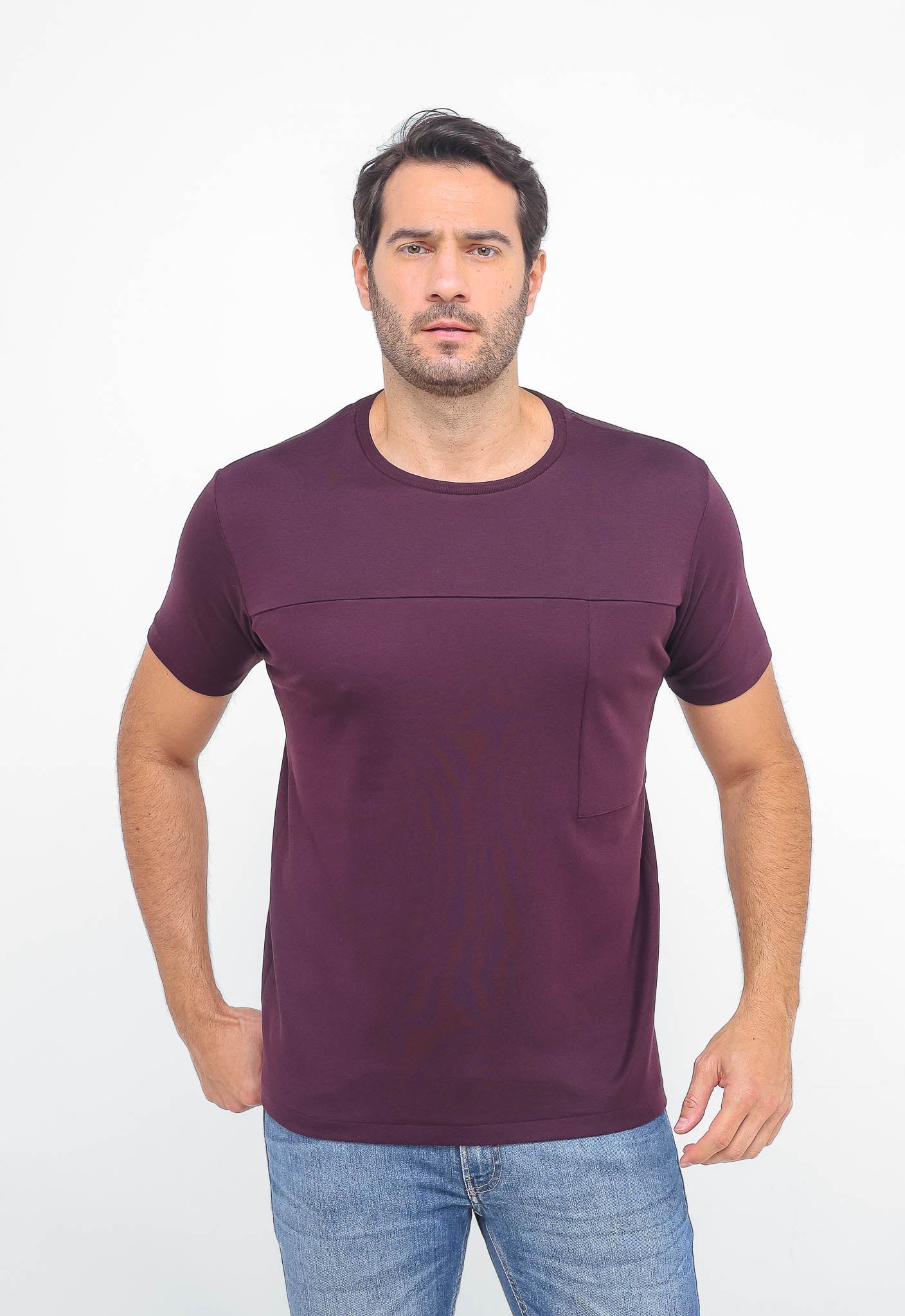 Camiseta Dom Henrico Recorte Frontal Interloque Pima - Henri Store