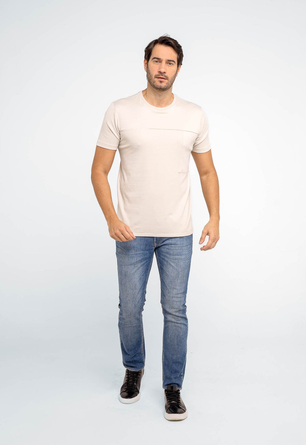 Camiseta Dom Henrico Recorte Frontal Interloque Pima - Henri Store