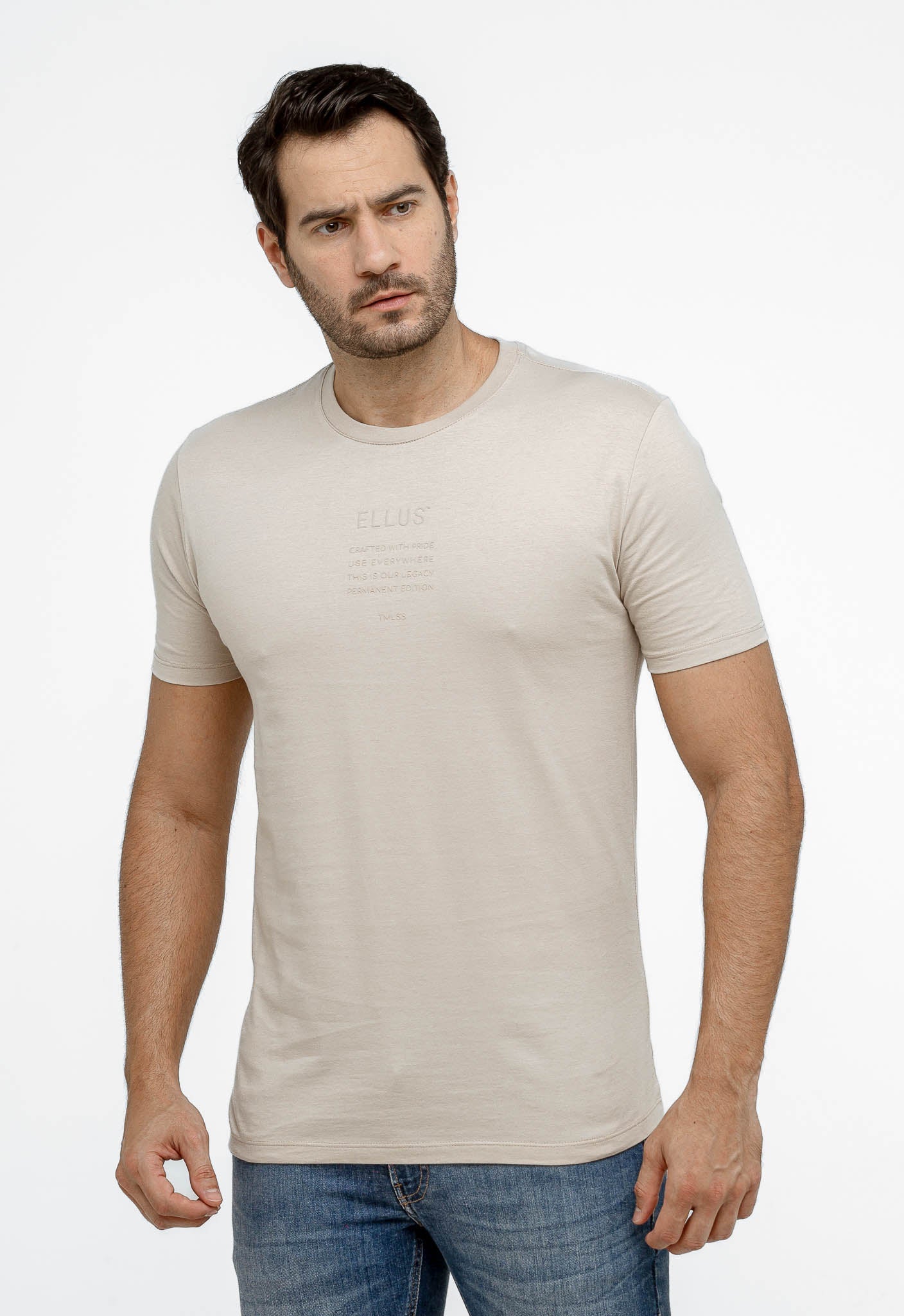 Camiseta Ellus Básica Logo Central - Henri Store