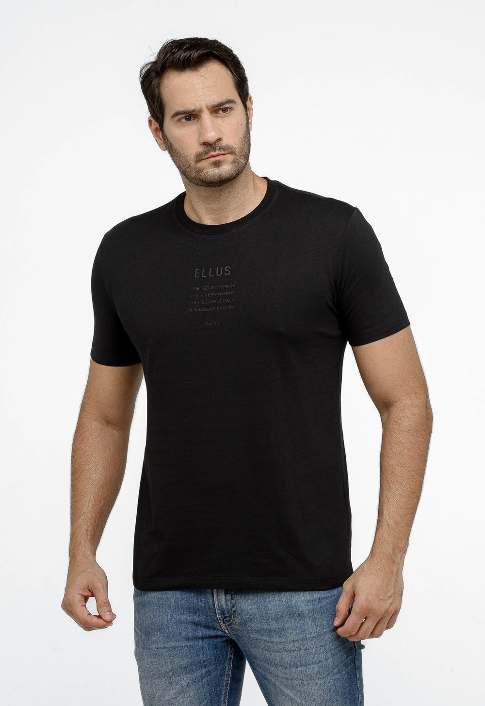Camiseta Ellus Básica Logo Central - Henri Store