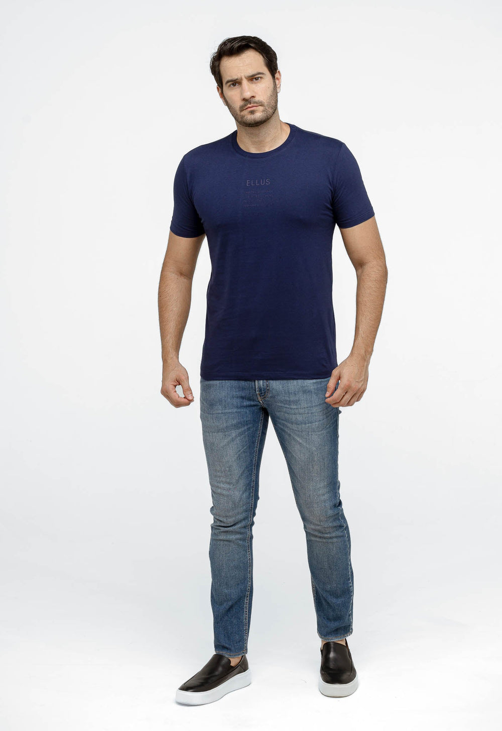 Camiseta Ellus Básica Logo Central - Henri Store