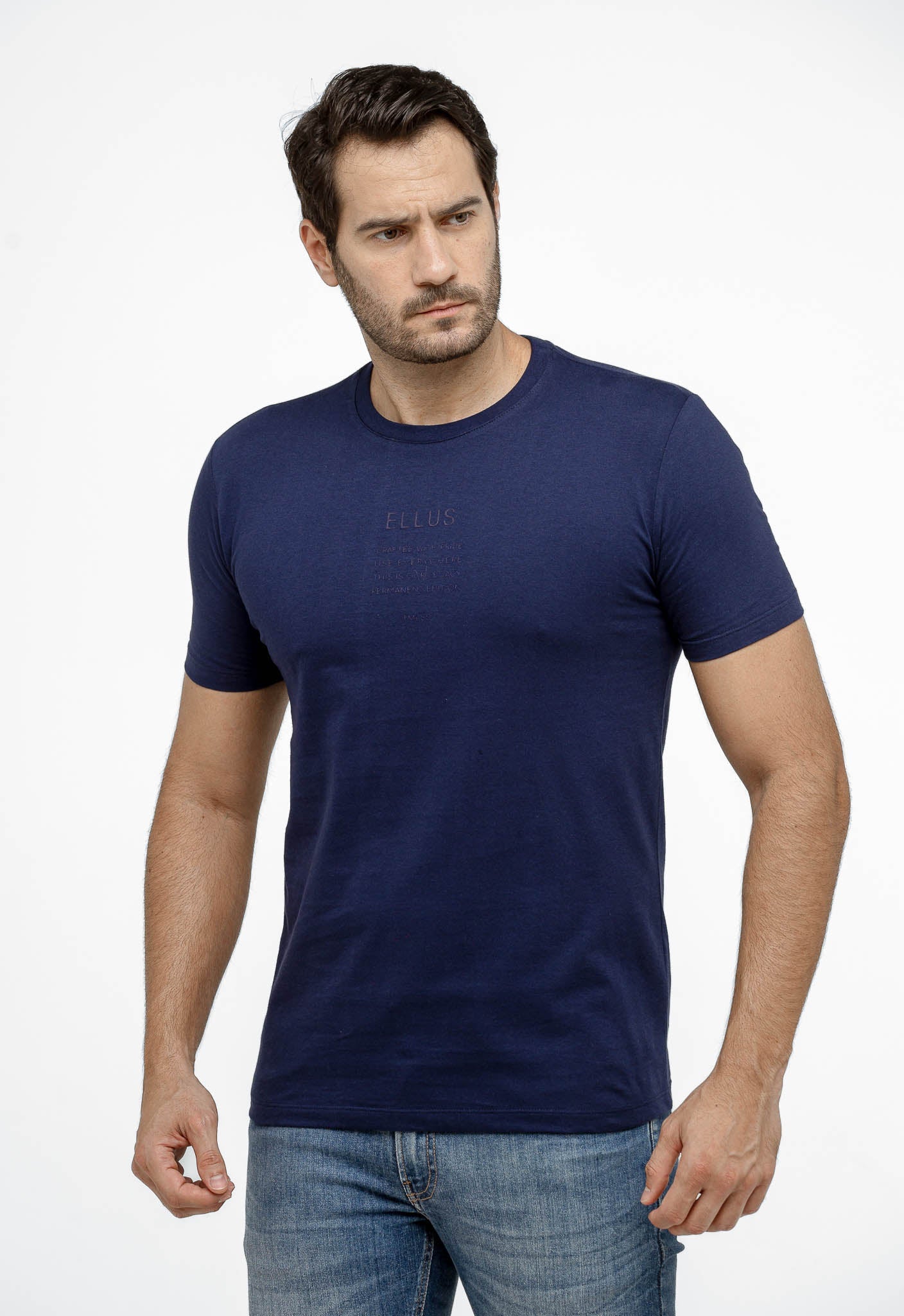 Camiseta Ellus Básica Logo Central - Henri Store