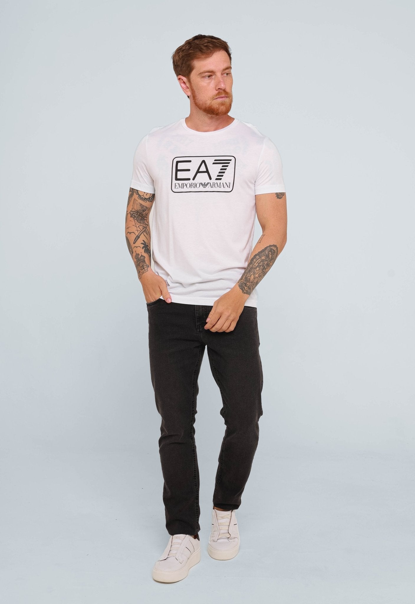 Camiseta Emporio Armani EA7 Branca - Henri Store