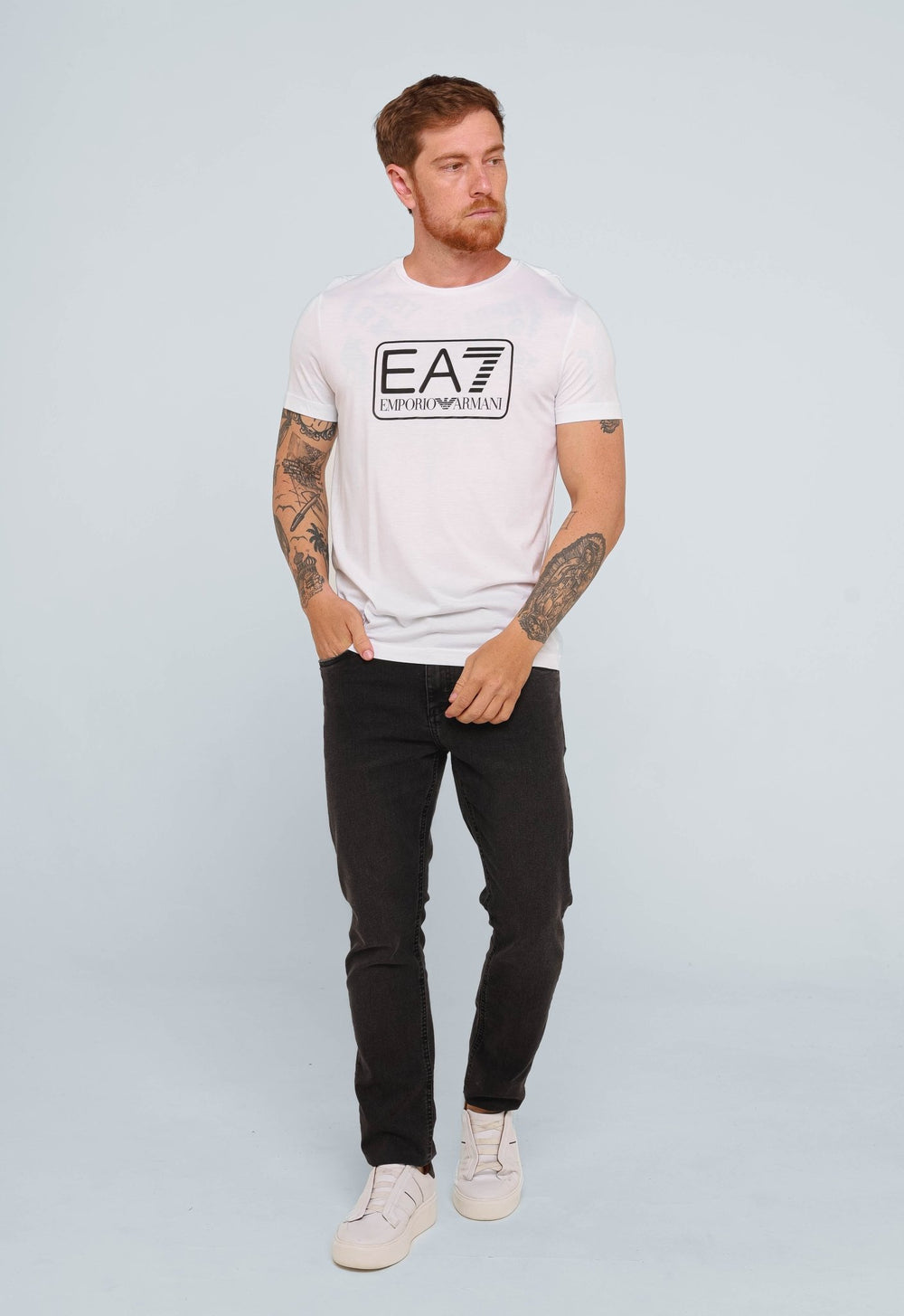 Camiseta Emporio Armani EA7 Branca - Henri Store
