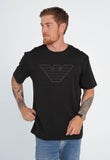 Camiseta Emporio Armani Logo Central Preta - Sale - Henri Store