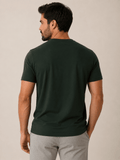 Camiseta Emporio Armani Logo Central Verde - Henri Store