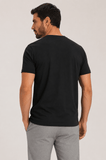 Camiseta Emporio Armani Logo Frente Preta - Henri Store