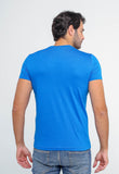 Camiseta Emporio Armani Logo Peito Azul - Henri Store