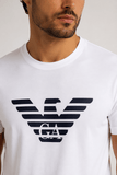 Camiseta Emporio Armani Logo Peito Branca - Henri Store