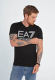 Camiseta Emporio Armani Preto Cotton Logo Ea7 Branco - LIVE - Henri Store
