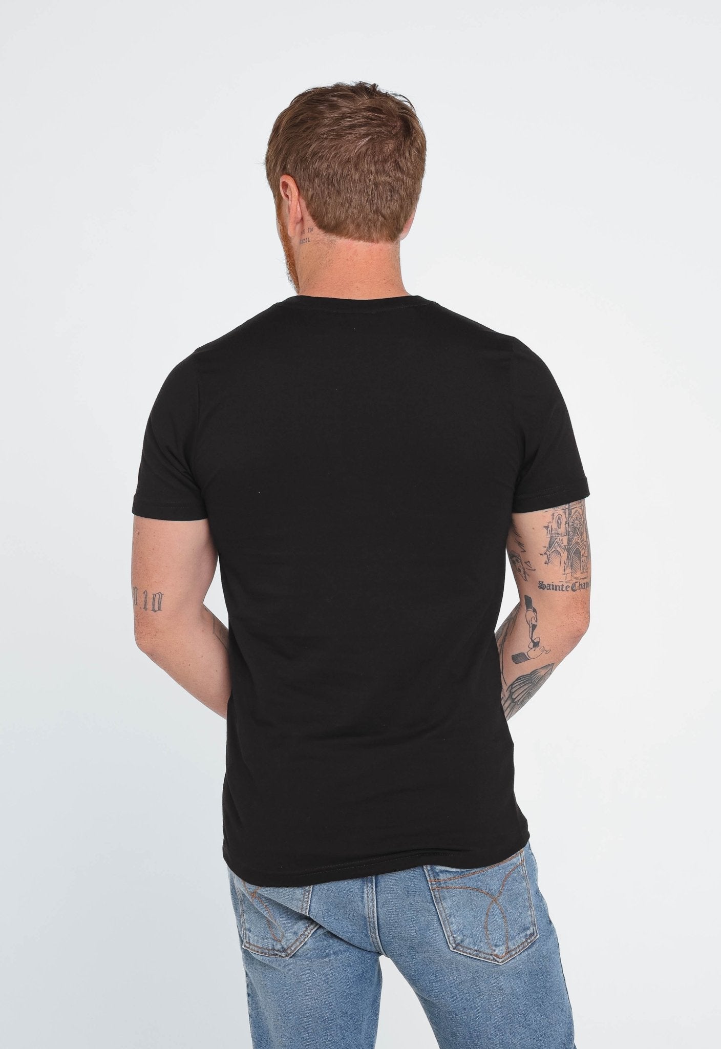 Camiseta Emporio Armani Preto Cotton Logo Ea7 Branco - LIVE - Henri Store