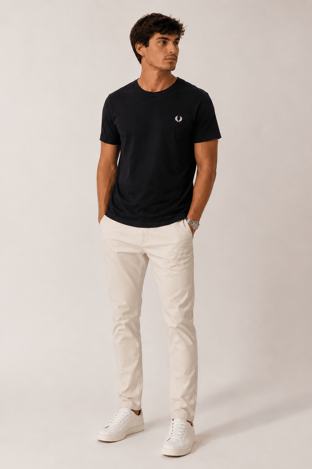 Camiseta Fredy Perry Logo Peito - Henri Store