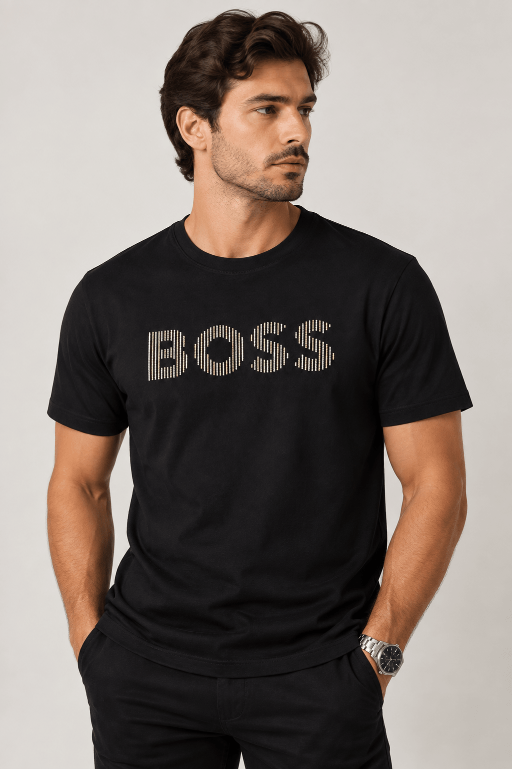 Camiseta Hugo Logo Central Boss - LIVE - Henri Store