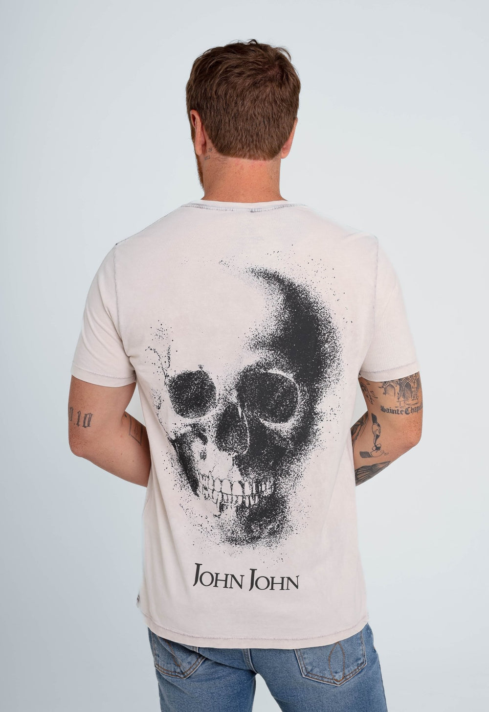Camiseta John John Gloom Slim Fit Cinza Claro - Henri Store