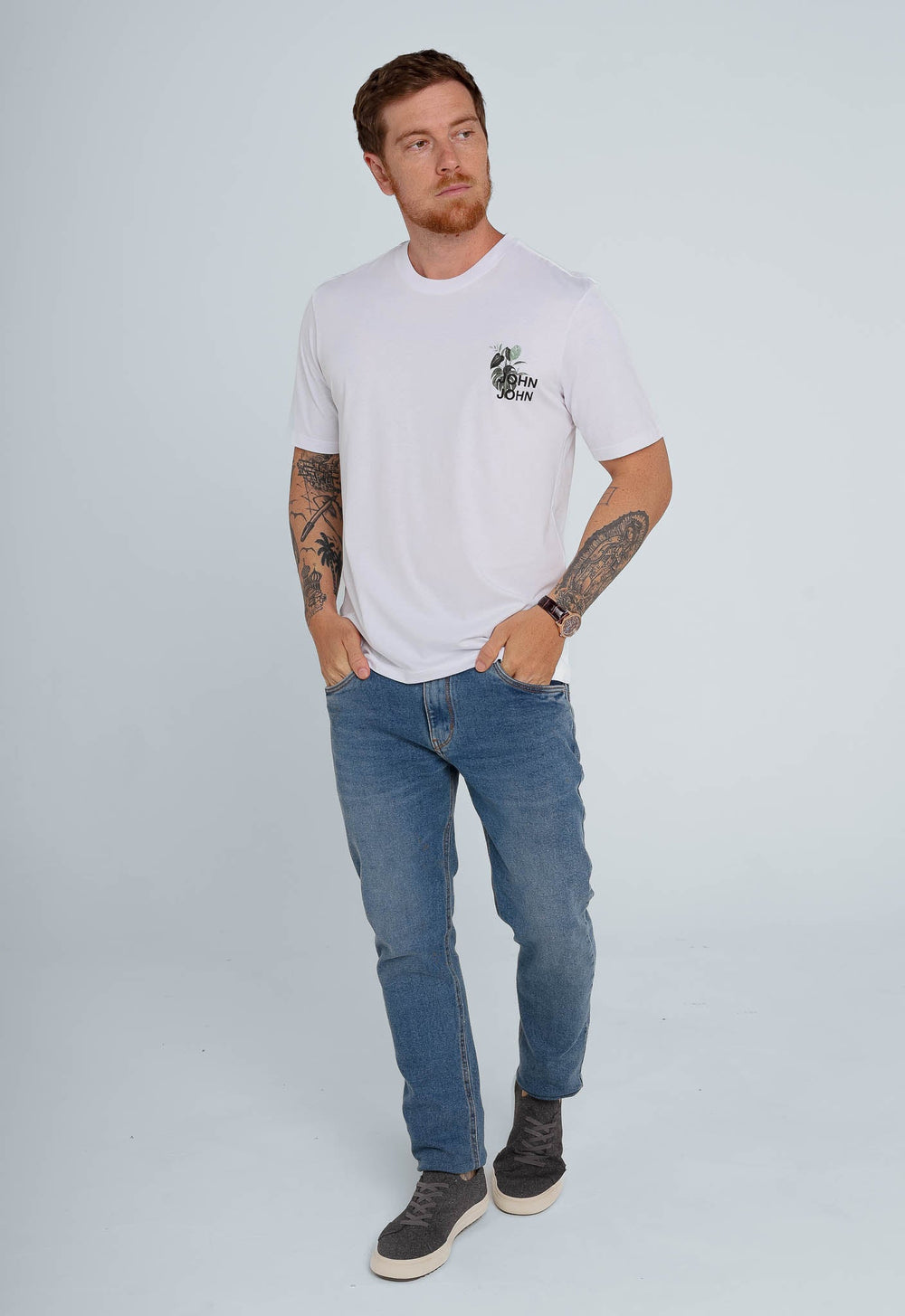 Camiseta John John Heaven Forest Branco - Henri Store
