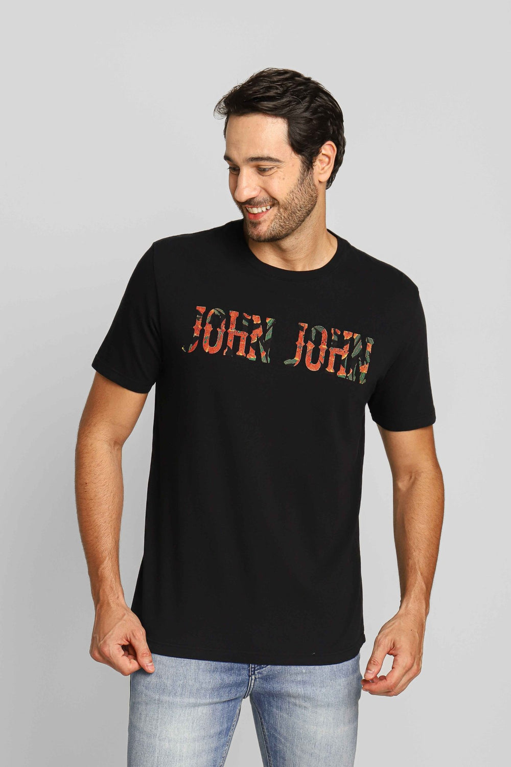 Camiseta John John New Flowery Preto - Henri Store
