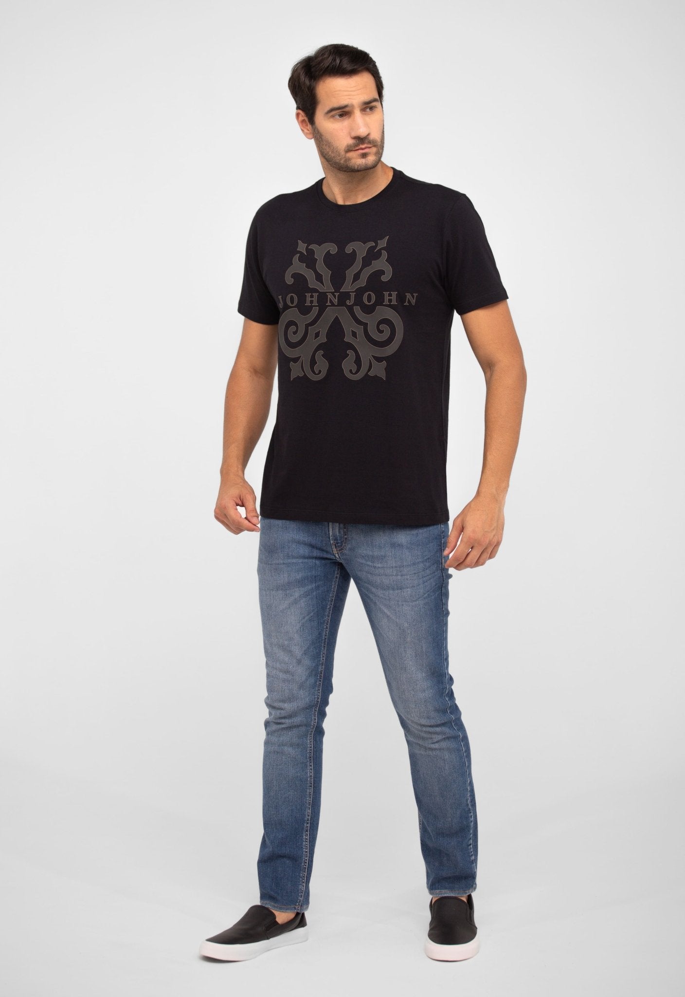 Camiseta John John Regular Fit Brasao Shadow - Henri Store