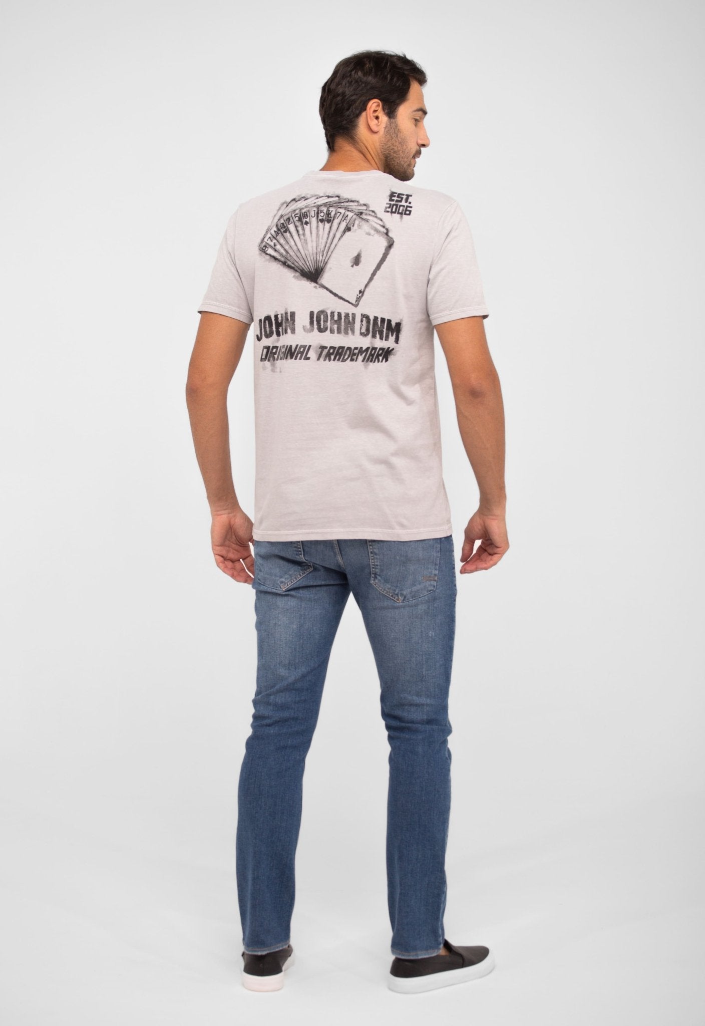 Camiseta John John Regular Fit Stone Cards - Henri Store
