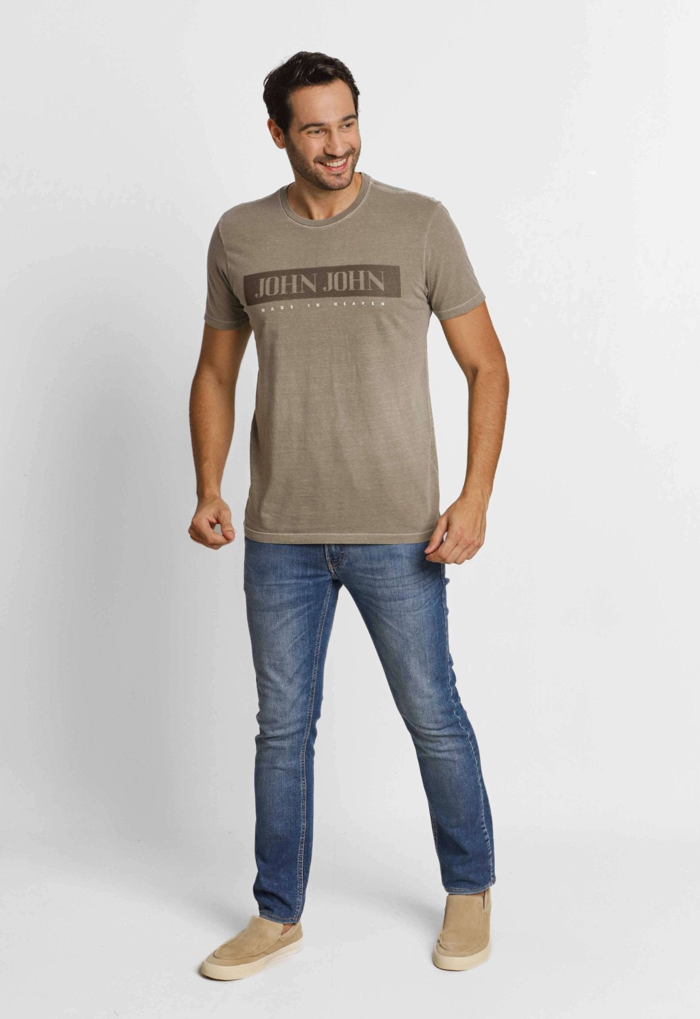 Camiseta John John Slim Micro Dots - Henri Store