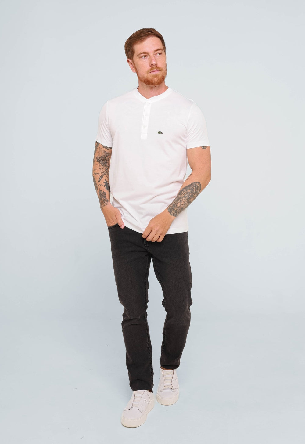 Camiseta Lacoste Henley - Live - Henri Store