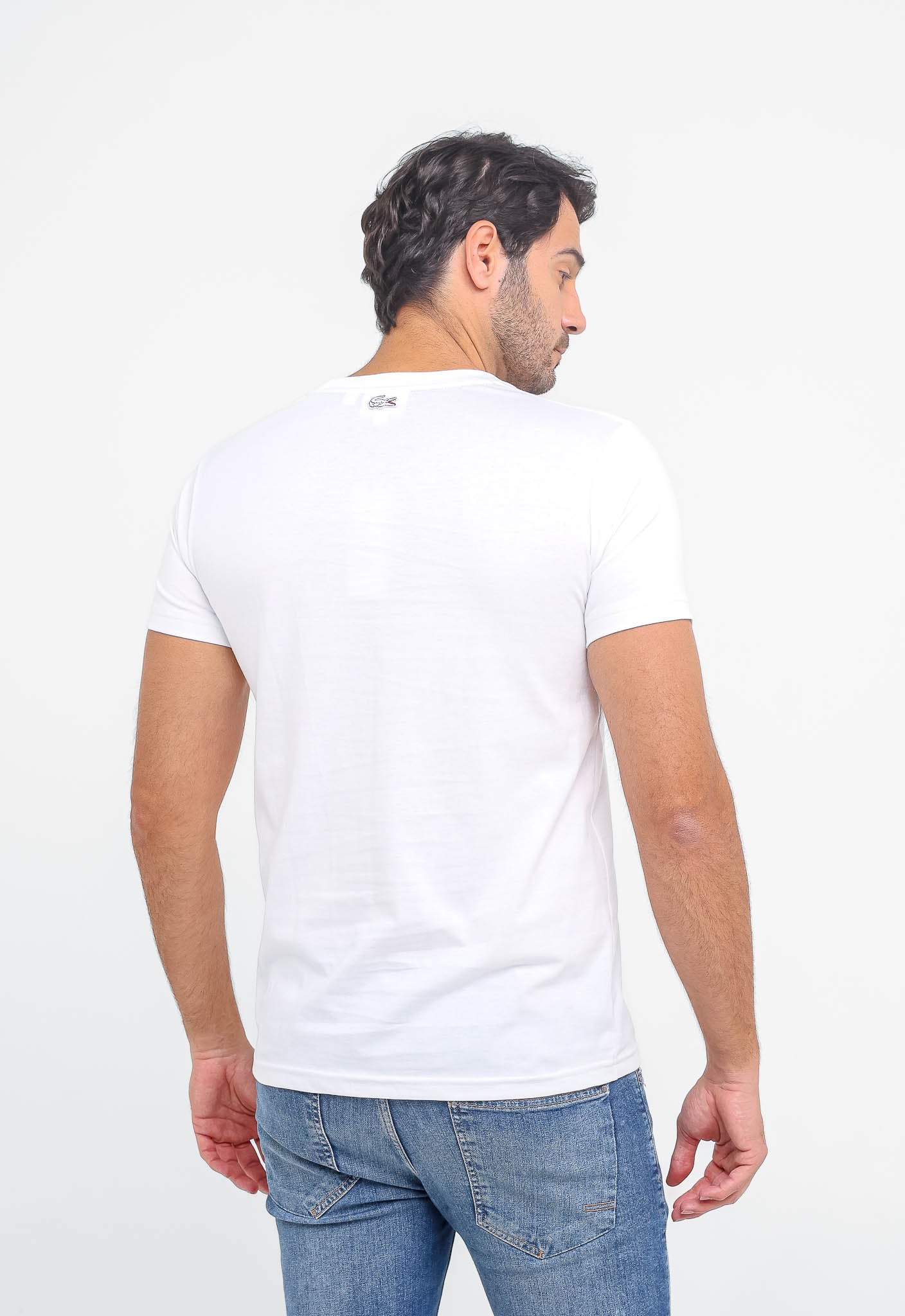Camiseta Lacoste Logo Central Alto Relevo - Henri Store