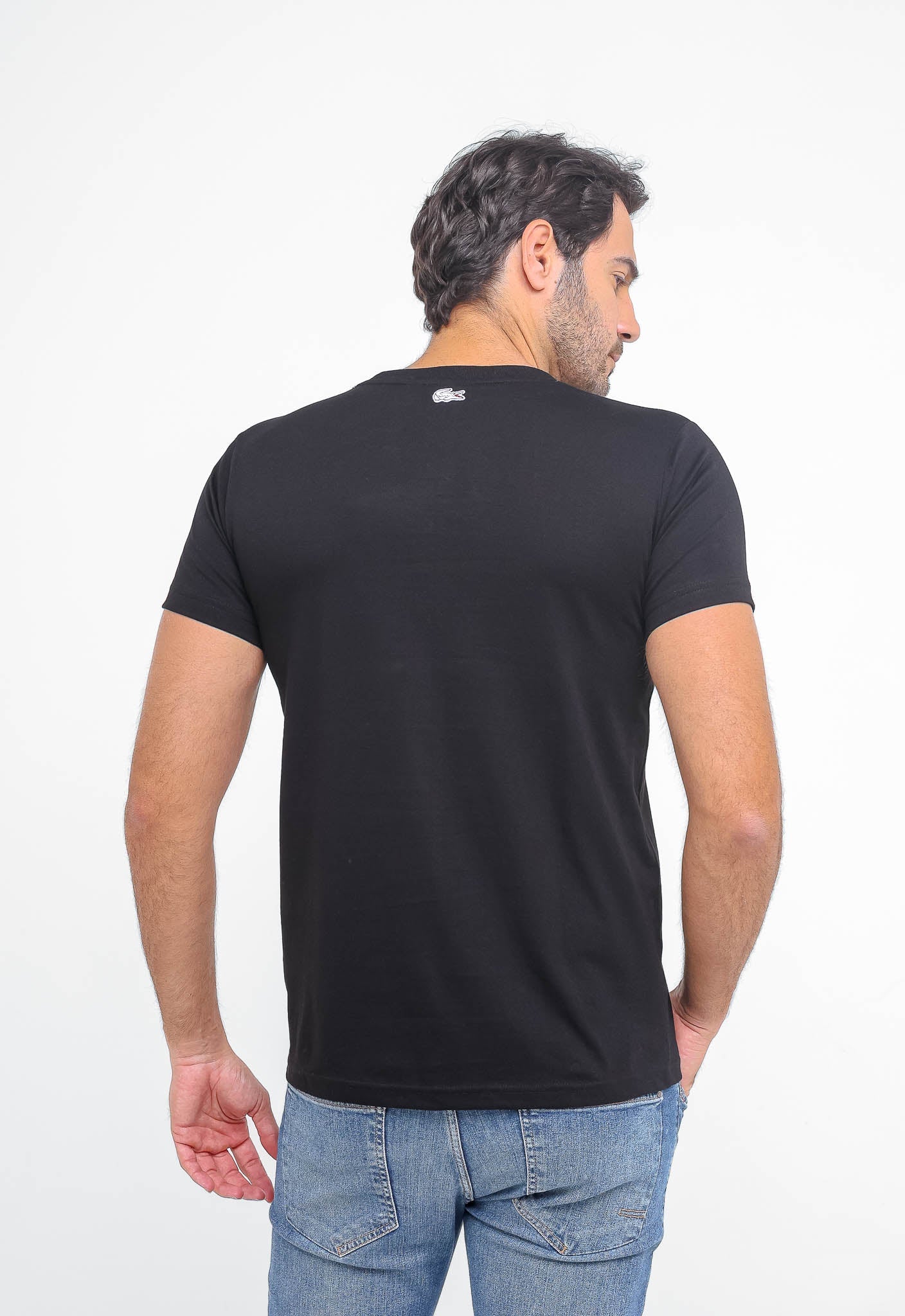 Camiseta Lacoste Logo Central Alto Relevo - Henri Store