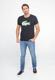 Camiseta Lacoste Logo Central Alto Relevo - Henri Store