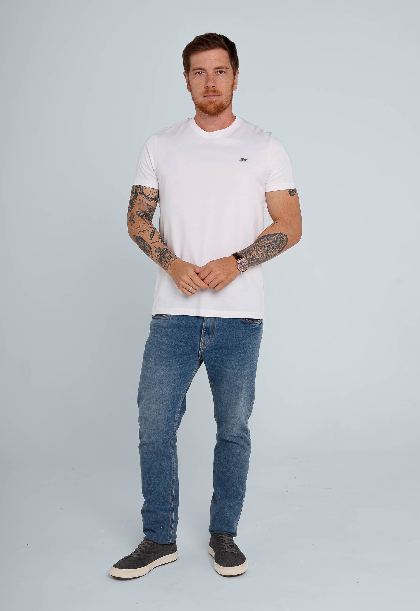 Camiseta Lacoste Regular Fit Logo Peito - Henri Store