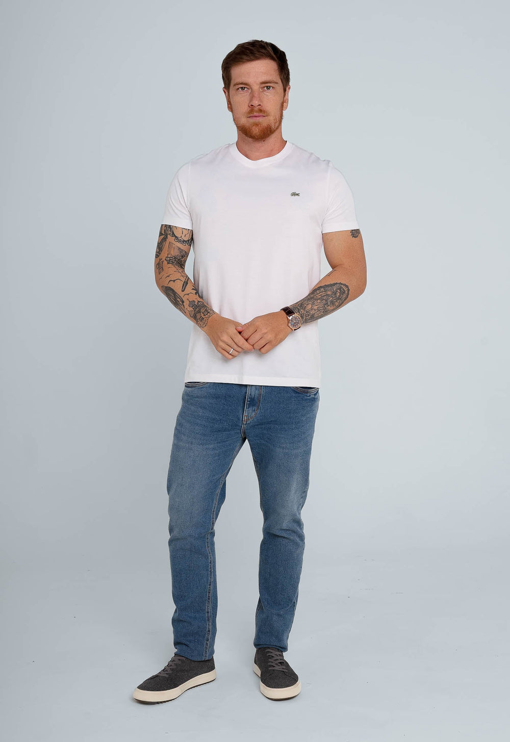 Camiseta Lacoste Regular Fit Logo Peito - Henri Store