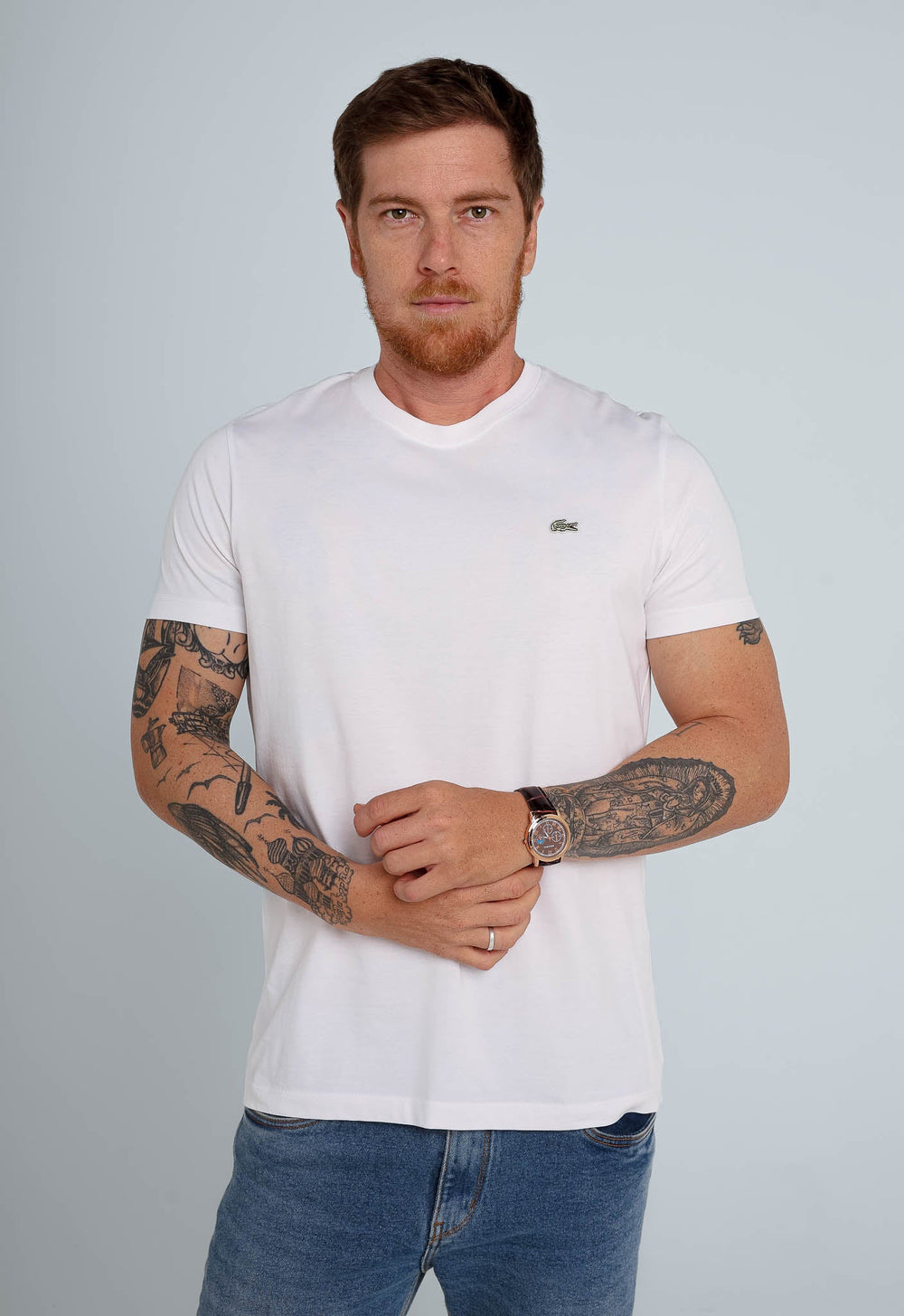 Camiseta Lacoste Regular Fit Logo Peito - Henri Store