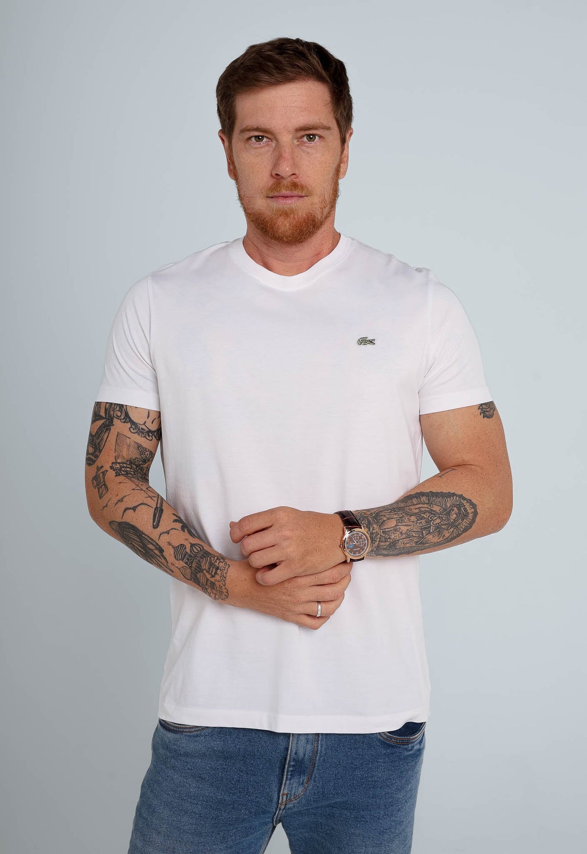 Camiseta Lacoste Regular Fit Logo Peito - Henri Store