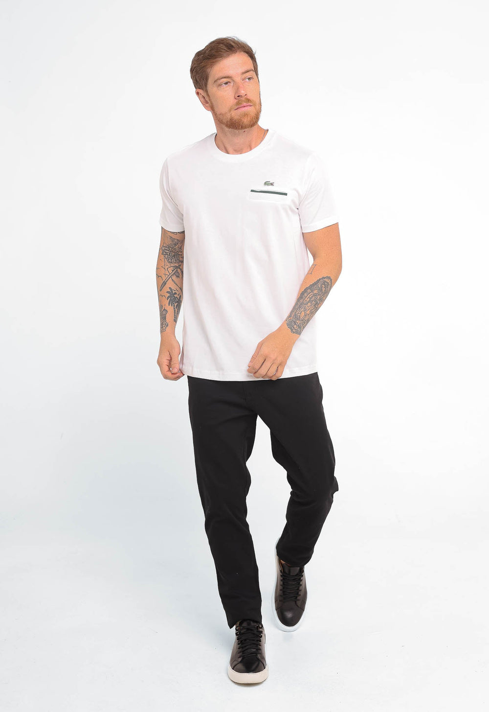 Camiseta Lacoste Regular Fit Pocket - Henri Store