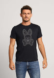 Camiseta Psycho Bunny Pima Logo Central Preto - Henri Store