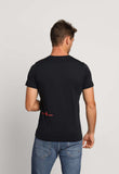 Camiseta Psycho Bunny Pima Logo Central Preto - Henri Store