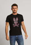 Camiseta Psycho Bunny Pima Logo Central Preto - Henri Store
