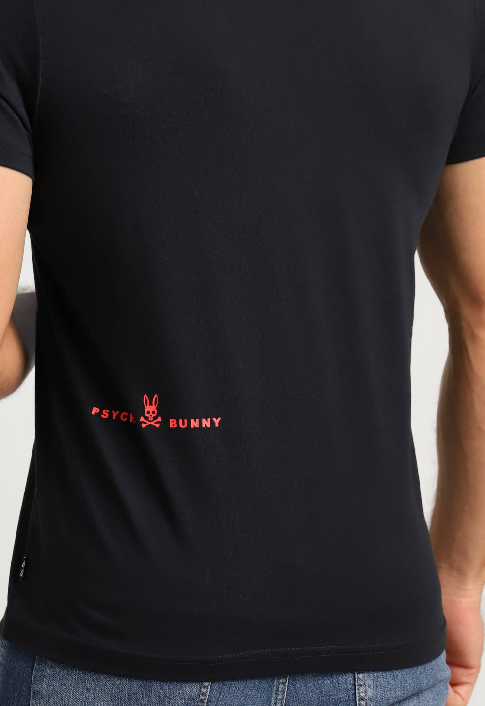 Camiseta Psycho Bunny Pima Logo Central Preto - Henri Store
