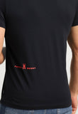 Camiseta Psycho Bunny Pima Logo Central Preto - Henri Store