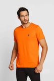 Camiseta Ralph Lauren Laranja Ponei Marinho - LIVE - Henri Store
