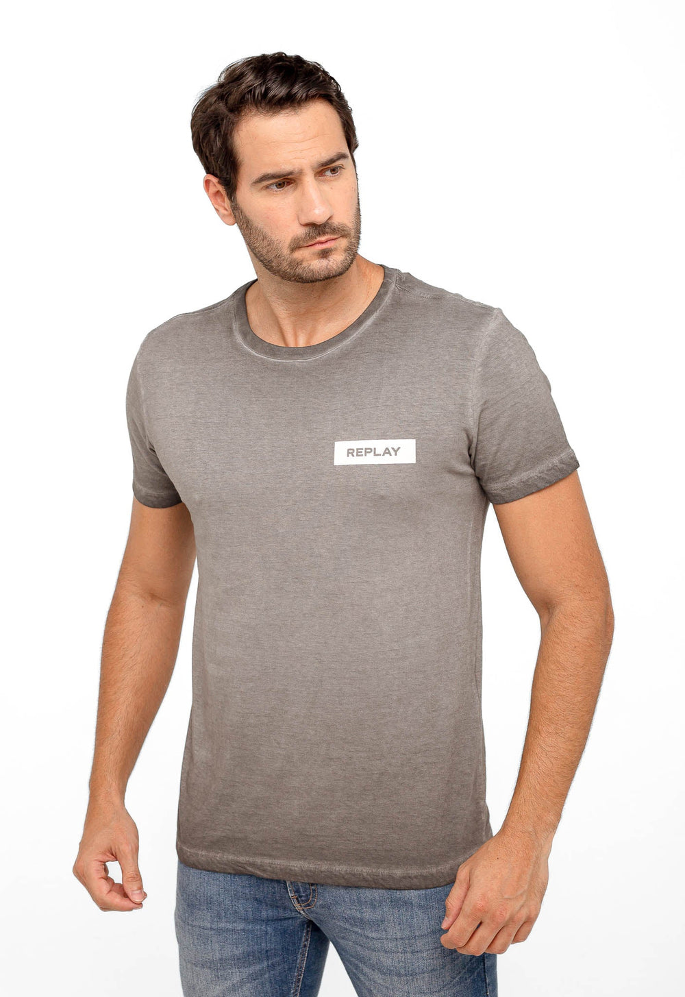 Camiseta Replay Básica Logo Peito - Henri Store