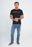 Camiseta Replay Logo Central - Henri Store