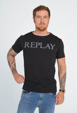 Camiseta Replay Logo Central - Henri Store