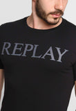 Camiseta Replay Logo Central - Henri Store